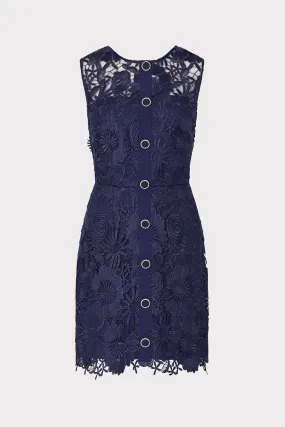 Golden Scene Judy Lace Mini Dress