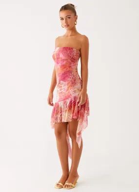 Brooks Mini Dress - Flamingo Fling Soft Appearance