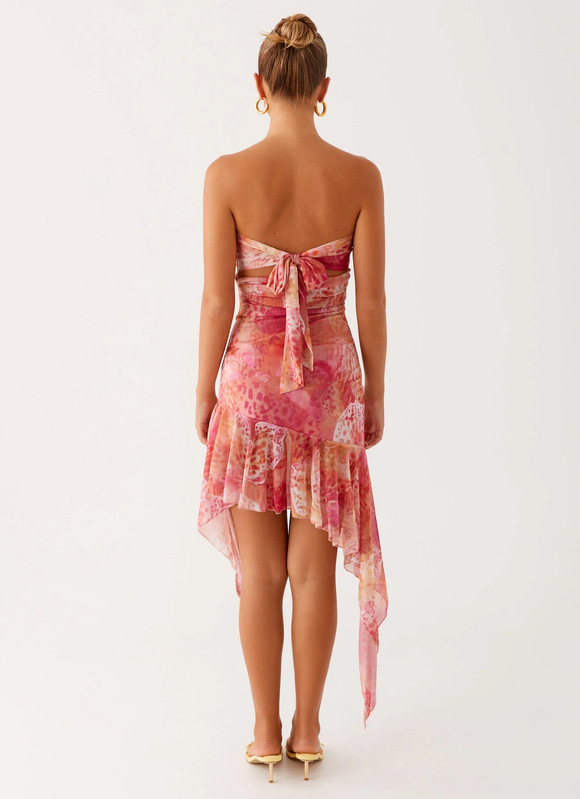 Brooks Mini Dress - Flamingo Fling AdjustableStraps Trendy Style