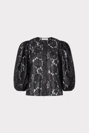 VentedBack Nannie Textured Lace Top