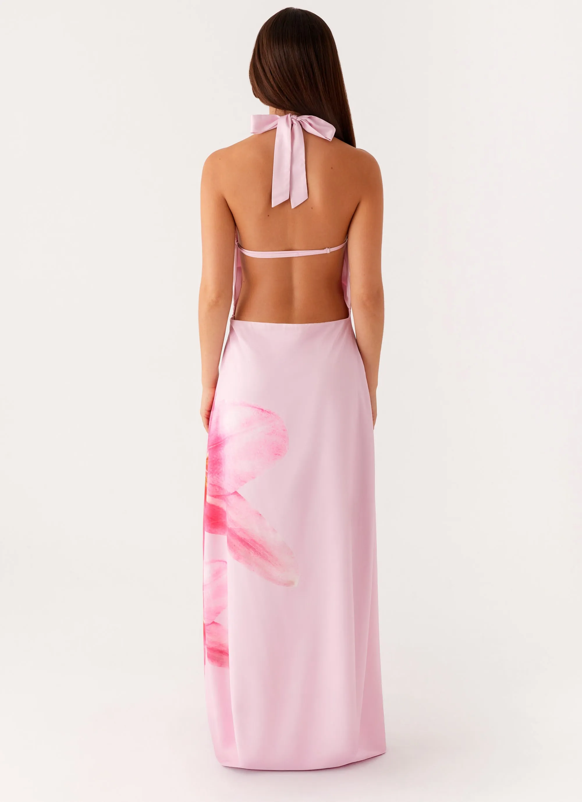 Work Ready Bryony Cowl Maxi Dress - Pink
