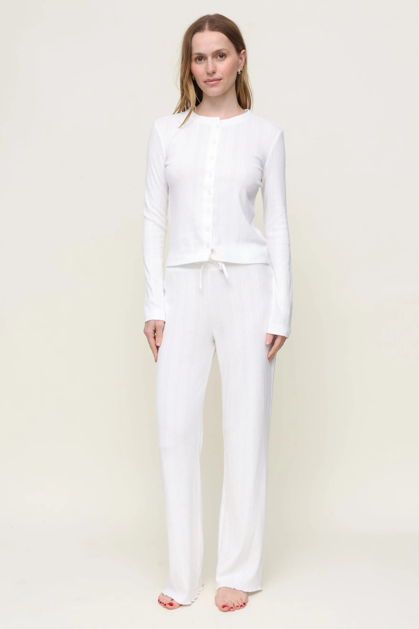 CompressionSupportWeave Lila Pointelle Long Sleeve