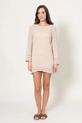Calabria Crochet Mini Dress Vacation Vibe Casual Comfort