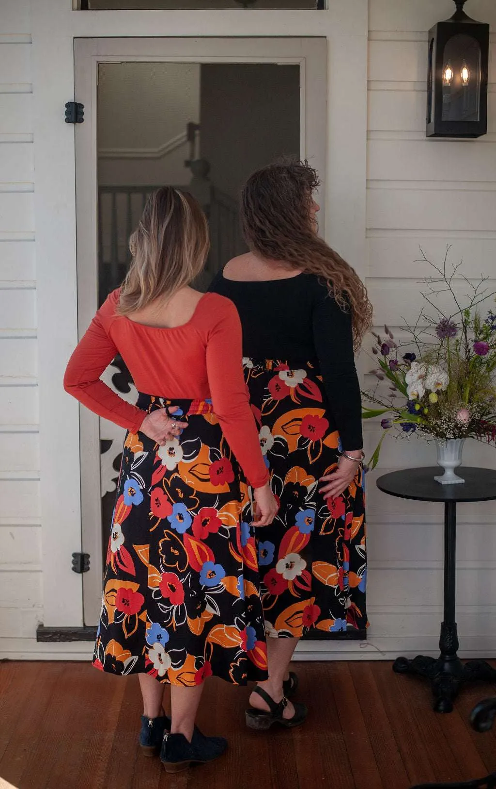 Stain Resistant Treatment Camille Top in Coral Cotton Knit