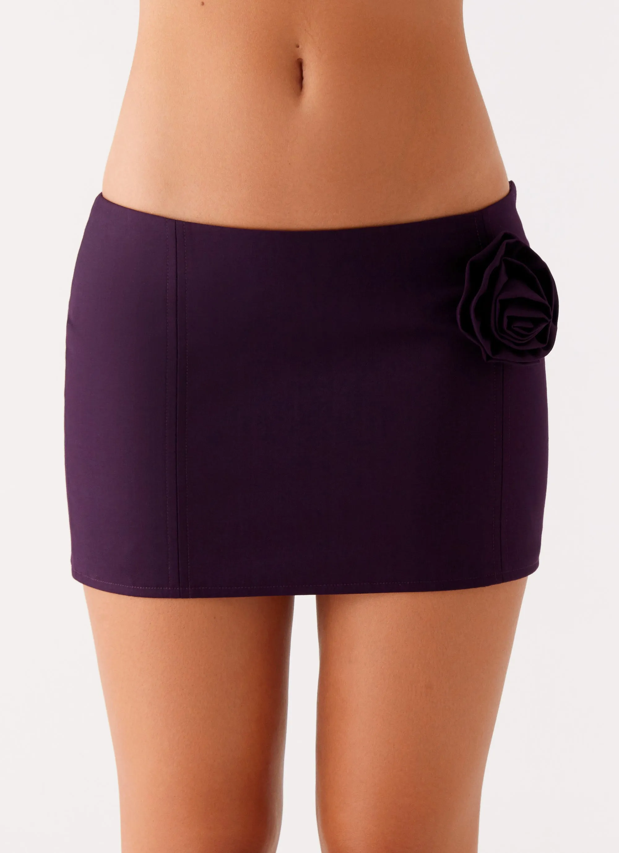 Campbell Mini Skirt - Plum Odor control