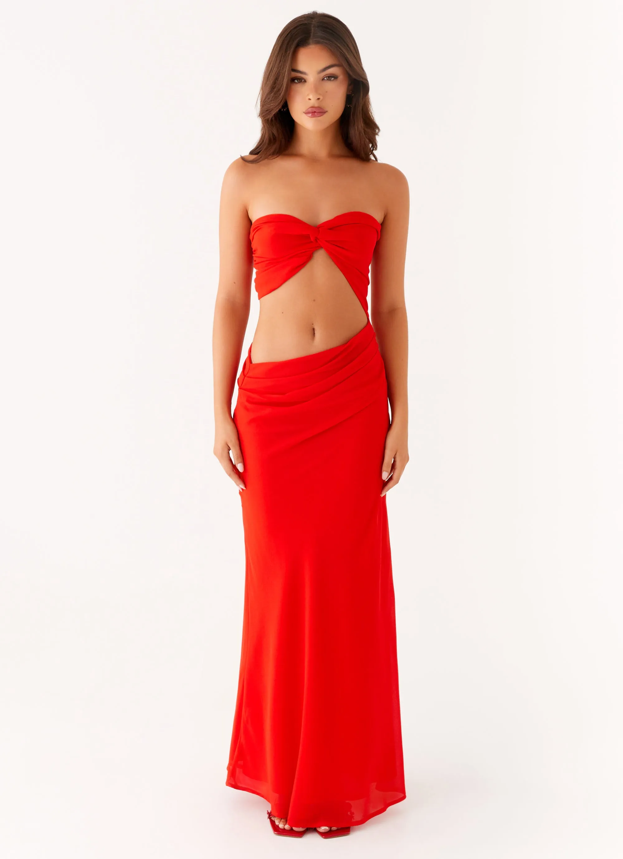 Cool Structure Carla Maxi Dress - Red