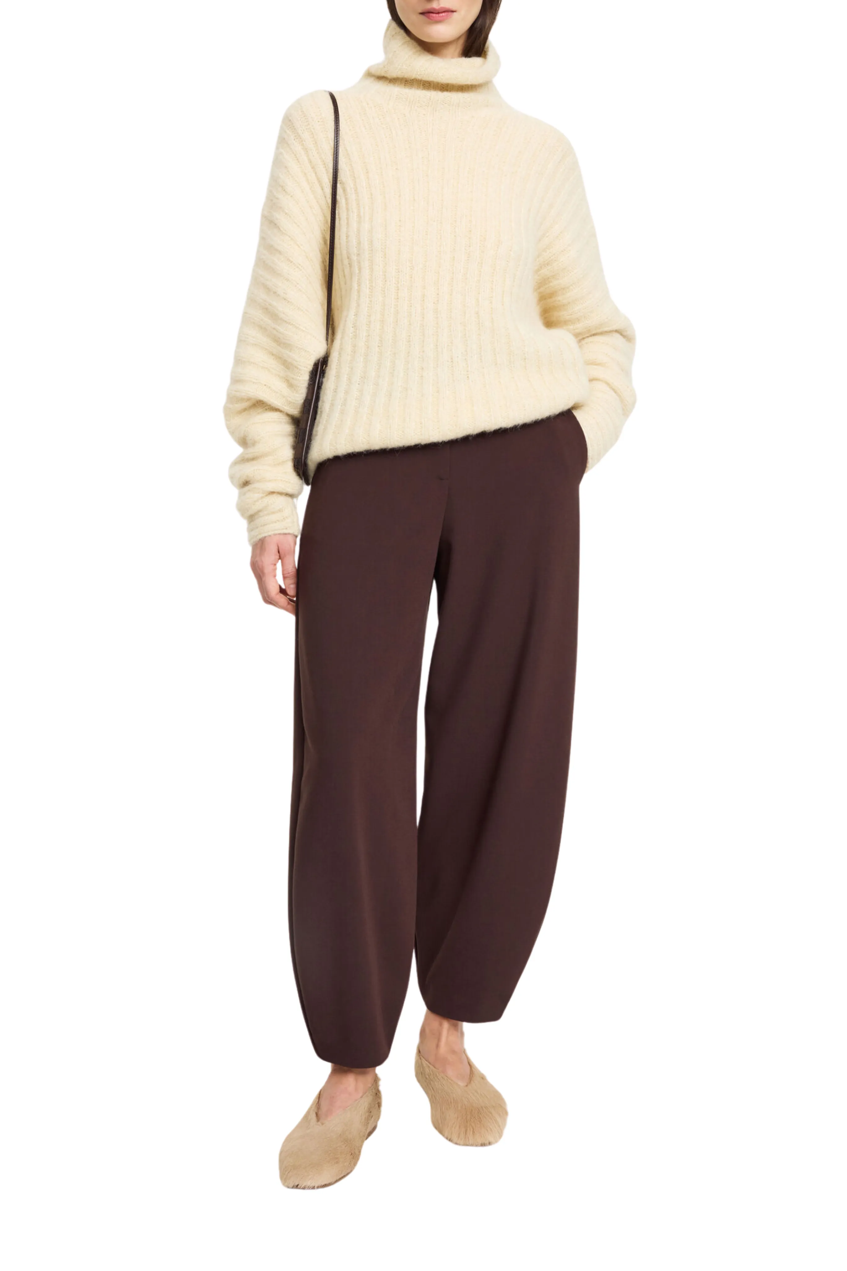 Breathable fabric Carlien Pants in Brown
