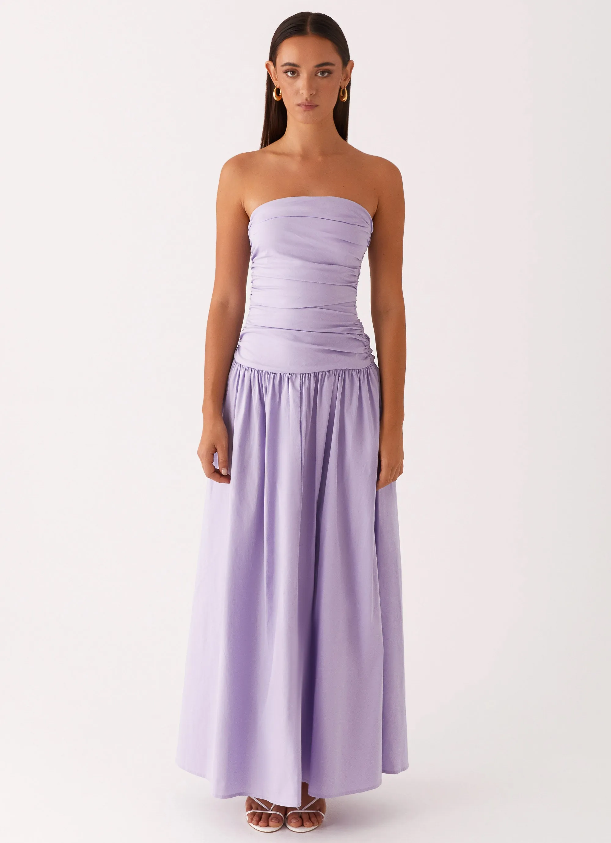Carmel Maxi Dress - Lavender Perfect Cut Cozy Cut