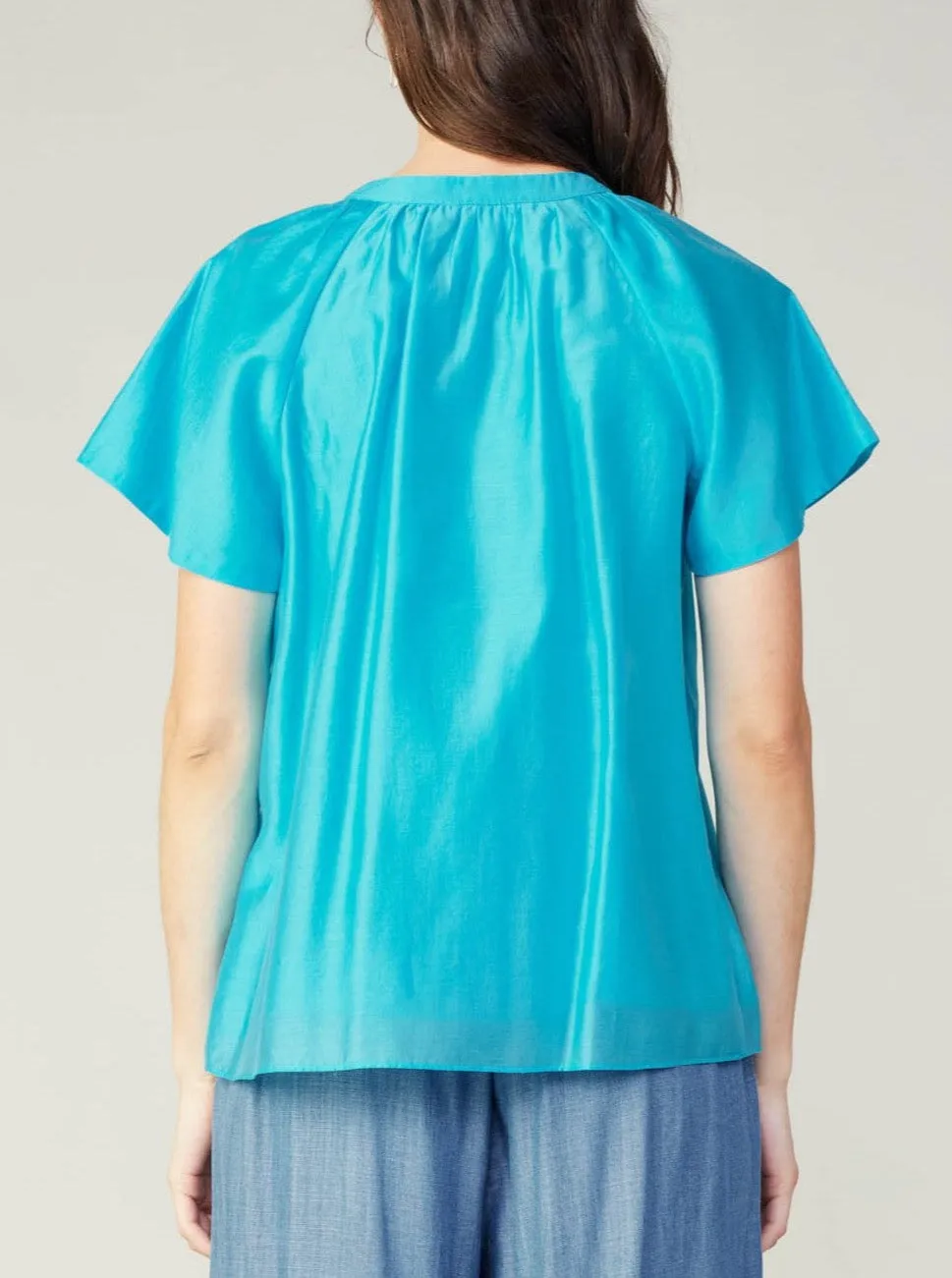 BuiltInLayer Quick Dry Fabric Carrie Top Blue