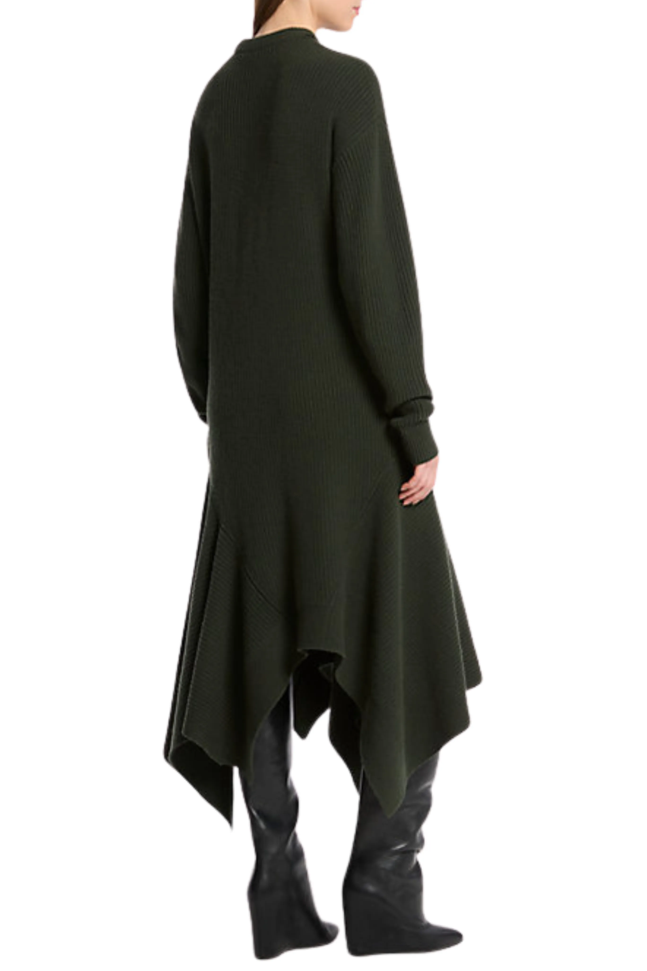 Cashmere Handkerchief Dress Relax Mode Quick Outfit