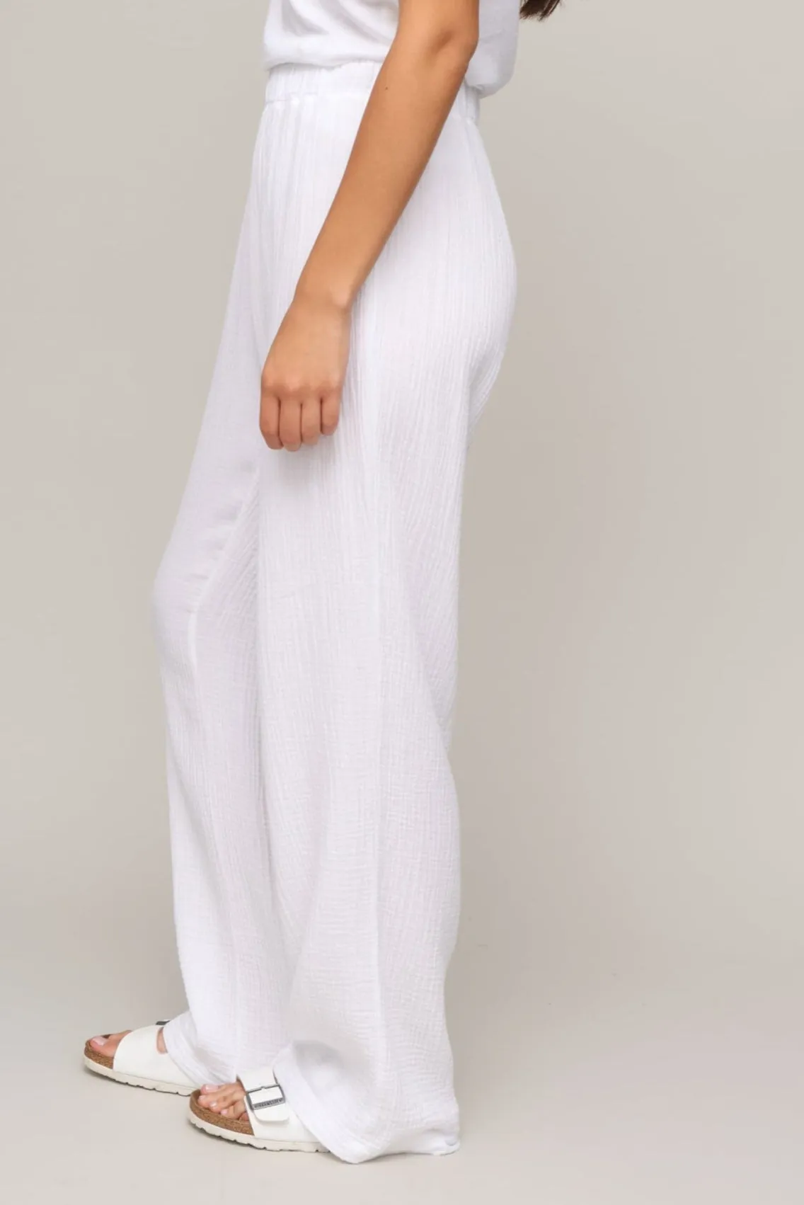 Cassidy Gauze Full Length Pant Abrasion Resistant Surface Distressed finish