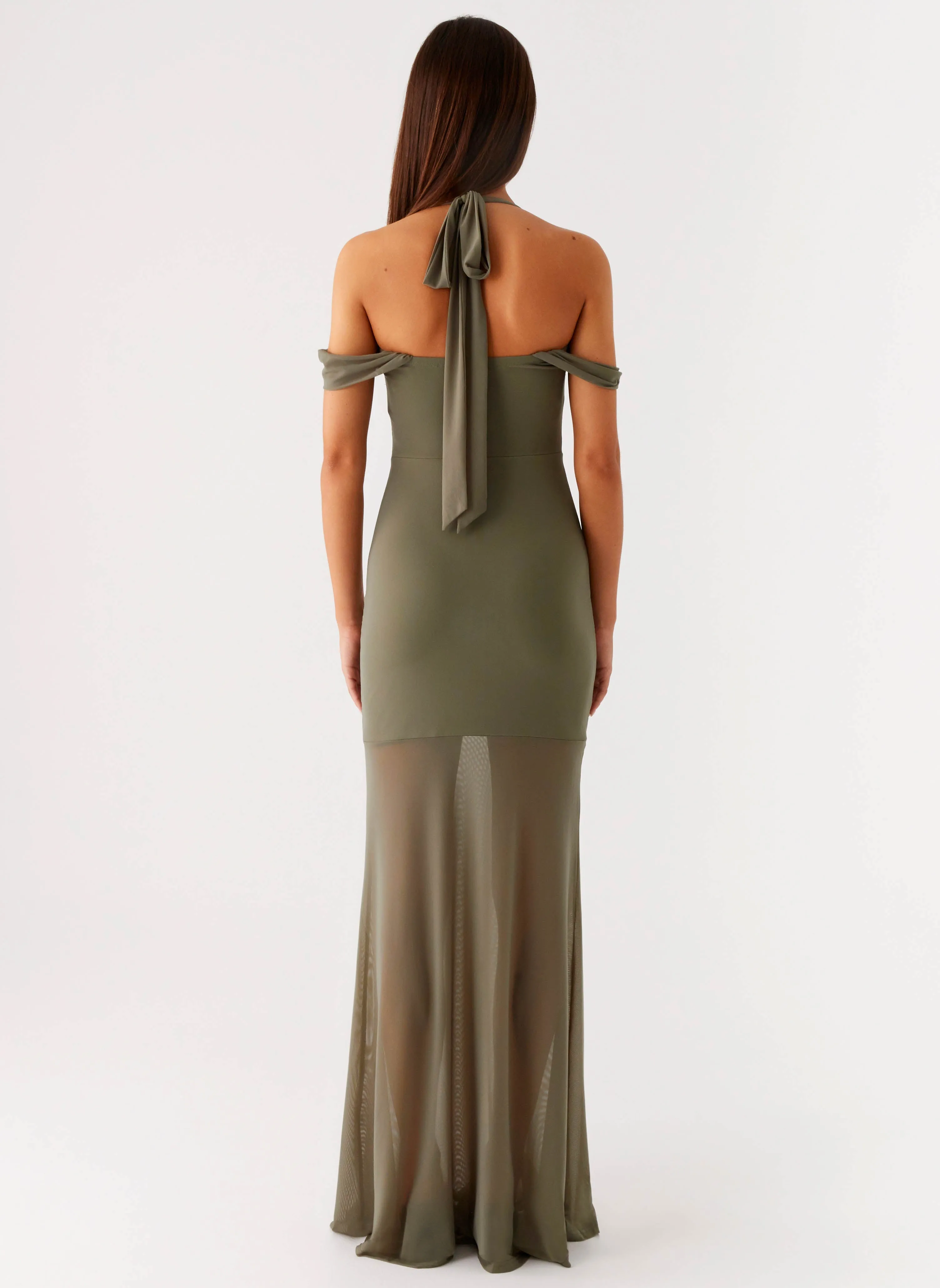 Ivy Lane Maxi Dress - Olive Lightweight Grab Quick