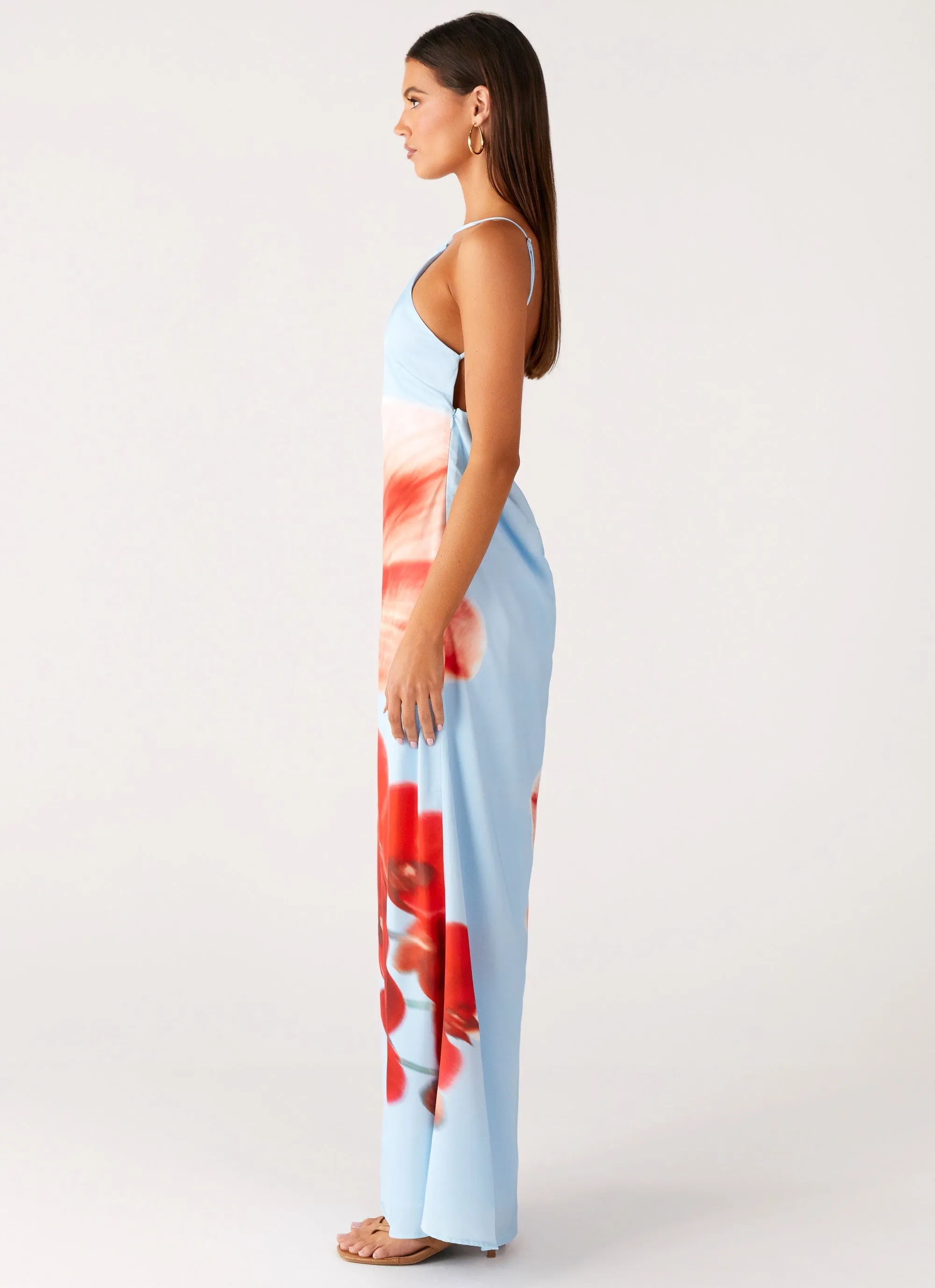 Flow Line Chloe Maxi Dress - Turquoise Bloom
