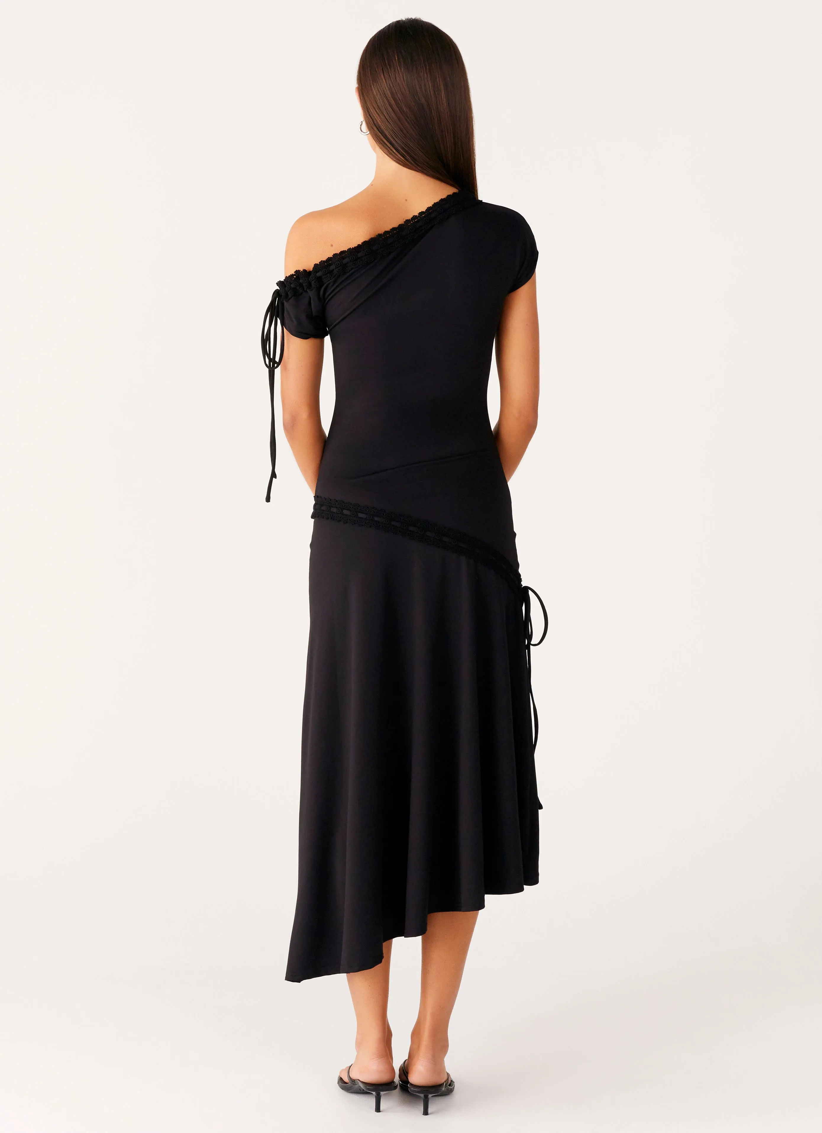 Downtown Midi Dress - Black Mid Season Seasonal Mood