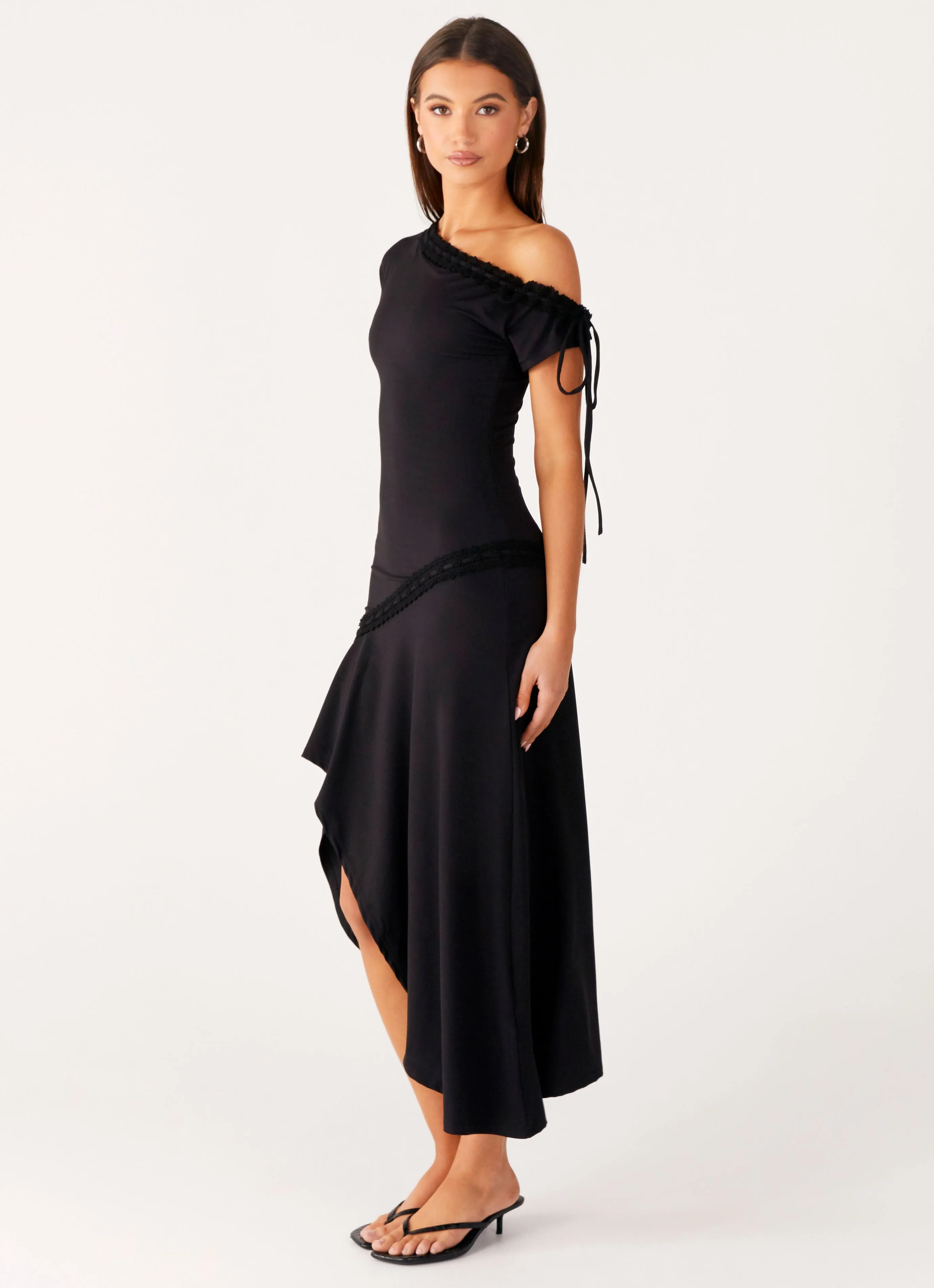 Urban Cool Downtown Midi Dress - Black