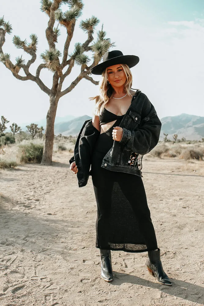 Catalina Cut-Out Dress - Black Layer Light