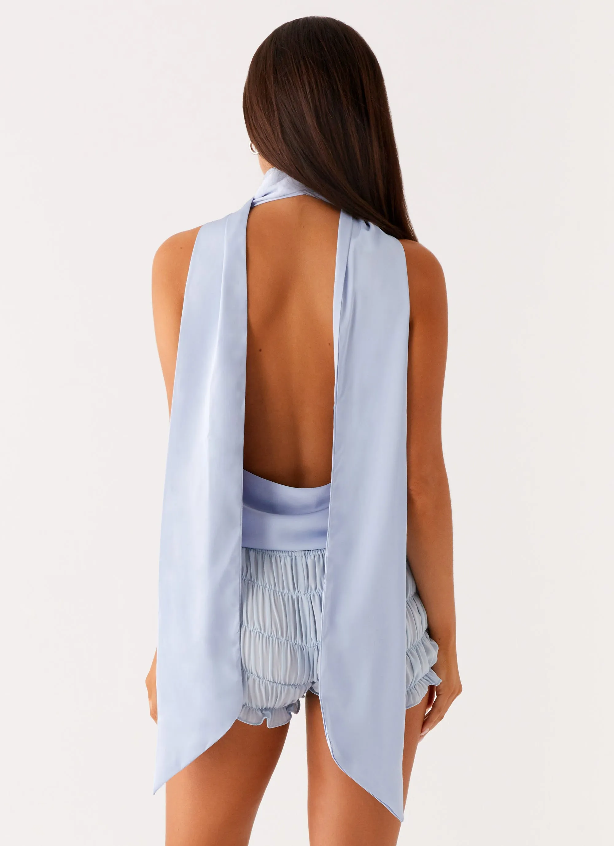 FoldableFeature Catching Feelings Top - Blue