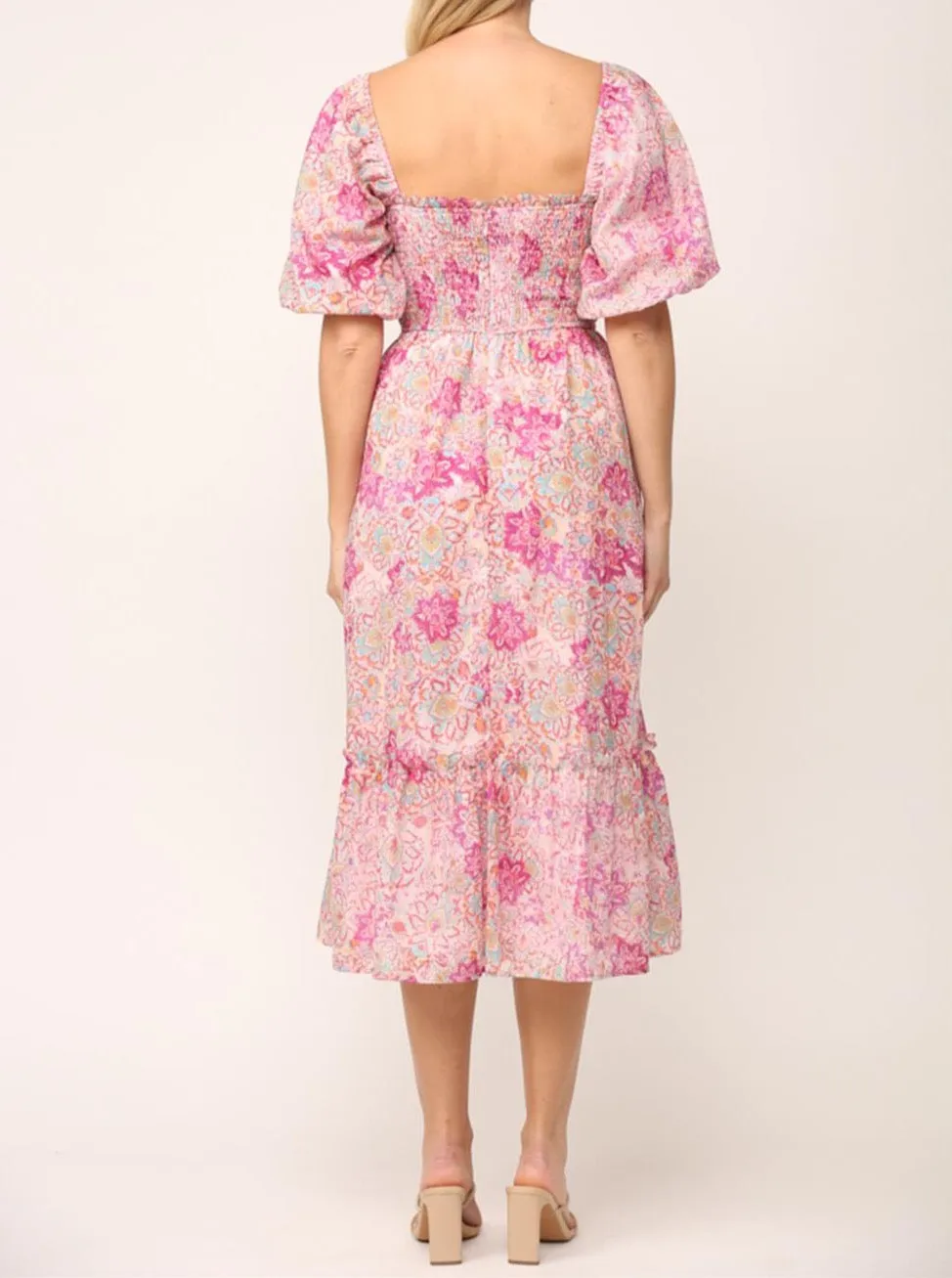CeCe Floral Dress Elegant Wear