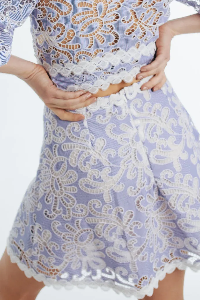 CECIL MINI SKIRT BLUE QuickReleaseBuckle Abrasion Resistant Fabric