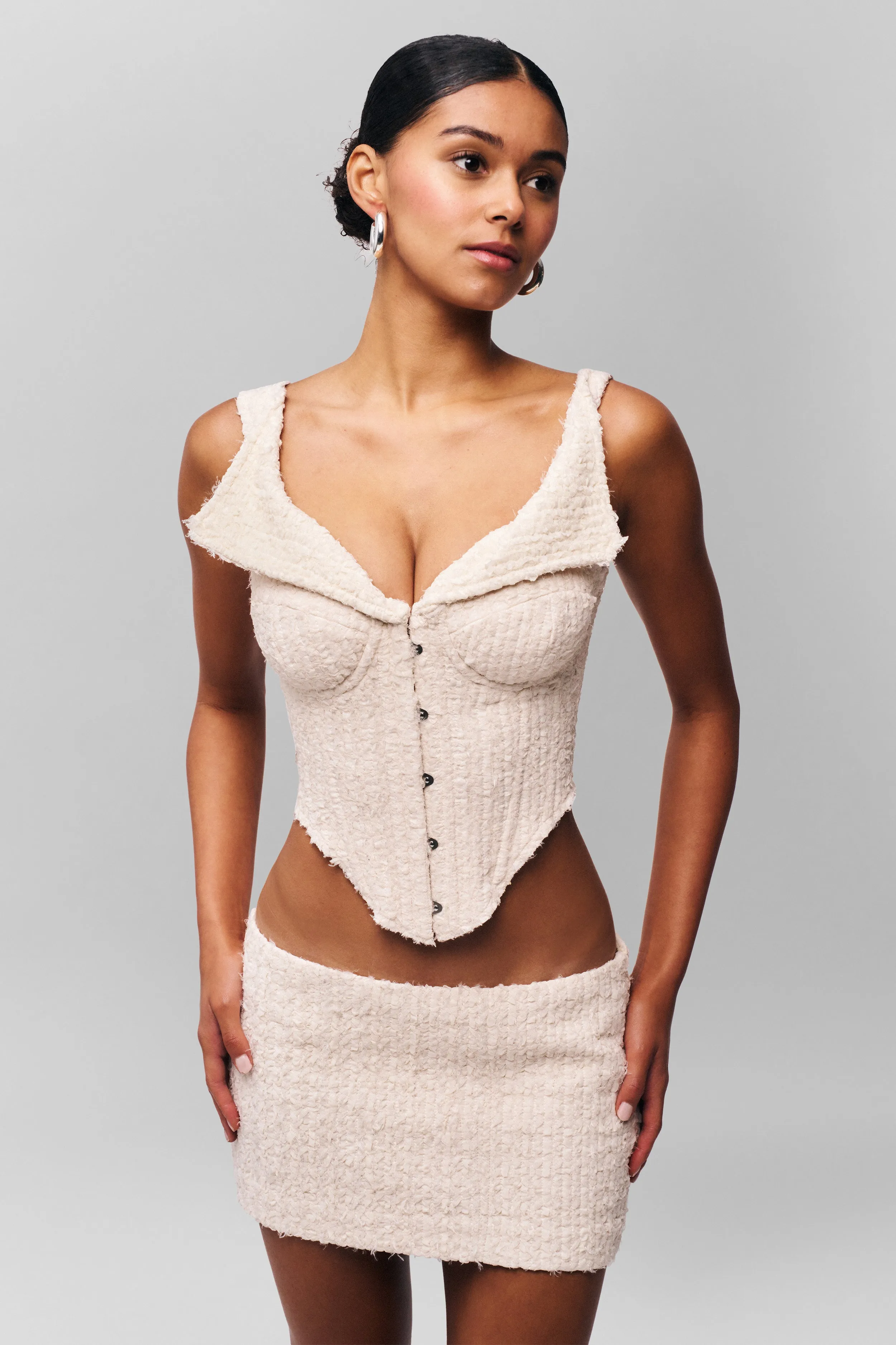 Fashion Fusion Figure Flattering Chamonix Chiffon Mini Skirt