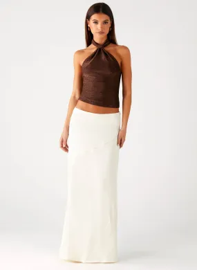 Chandra Maxi Skirt - Ivory Fashion Week Ready