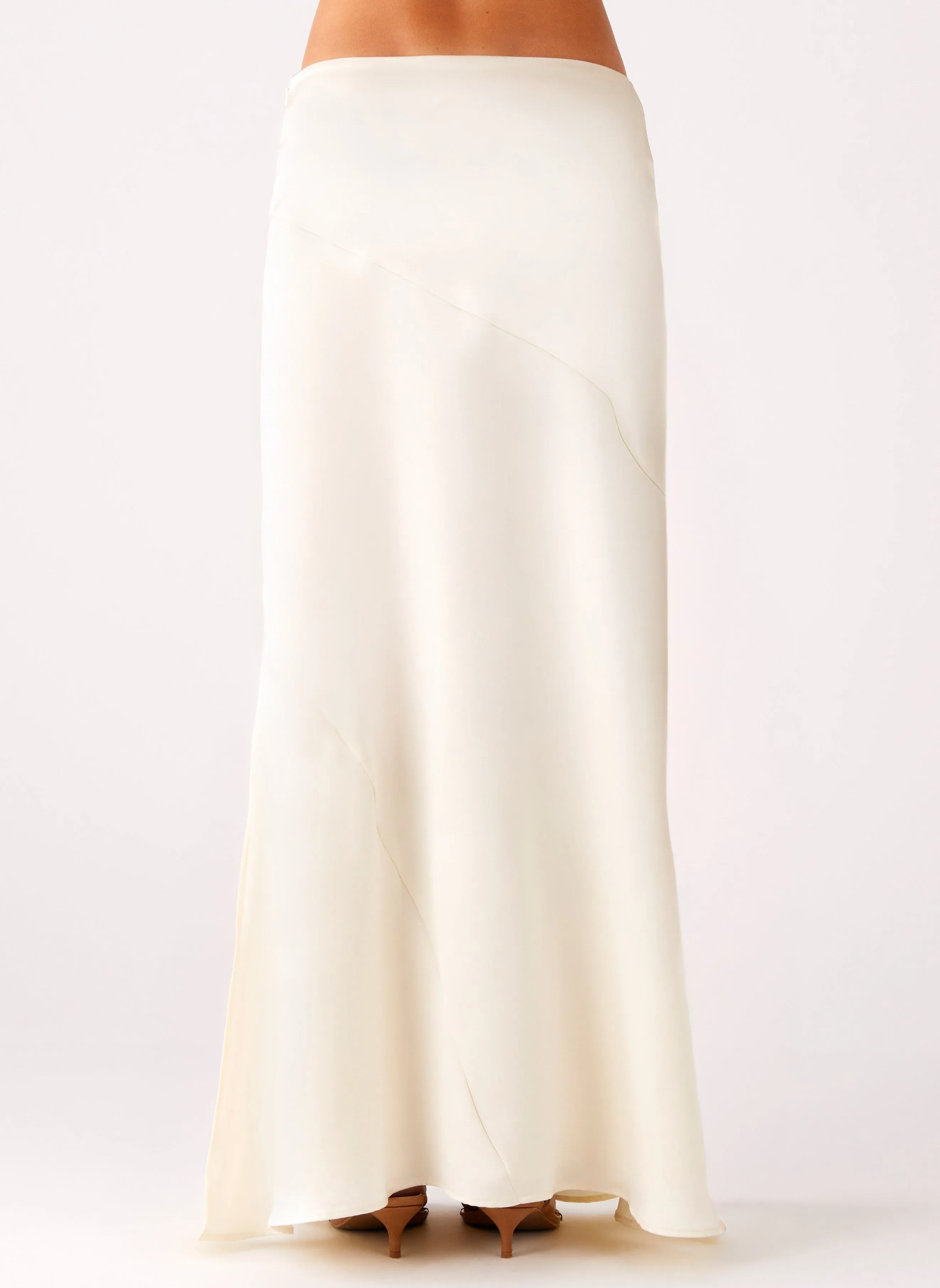 Chandra Maxi Skirt - Ivory Laidback Mood Thermal Regulating
