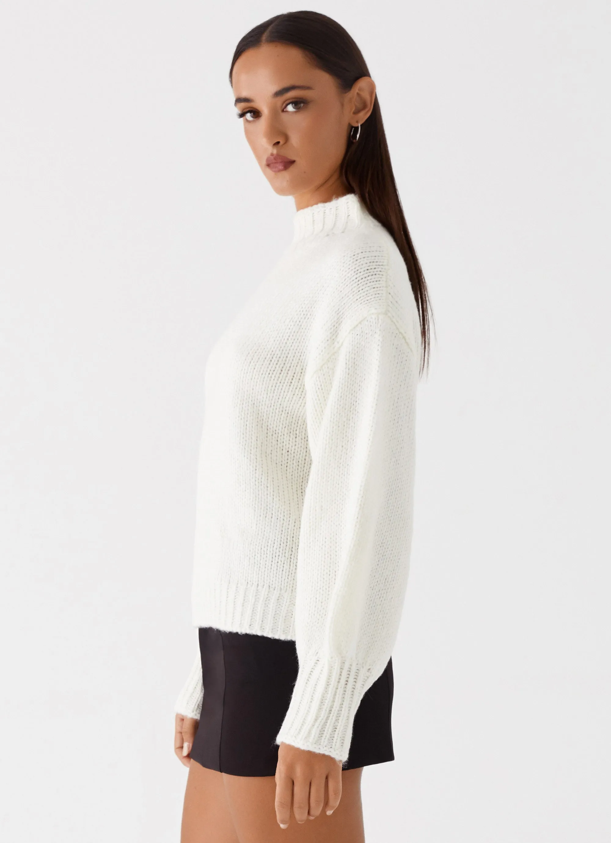 Stain Proof Charleston Knit Jumper - Off White