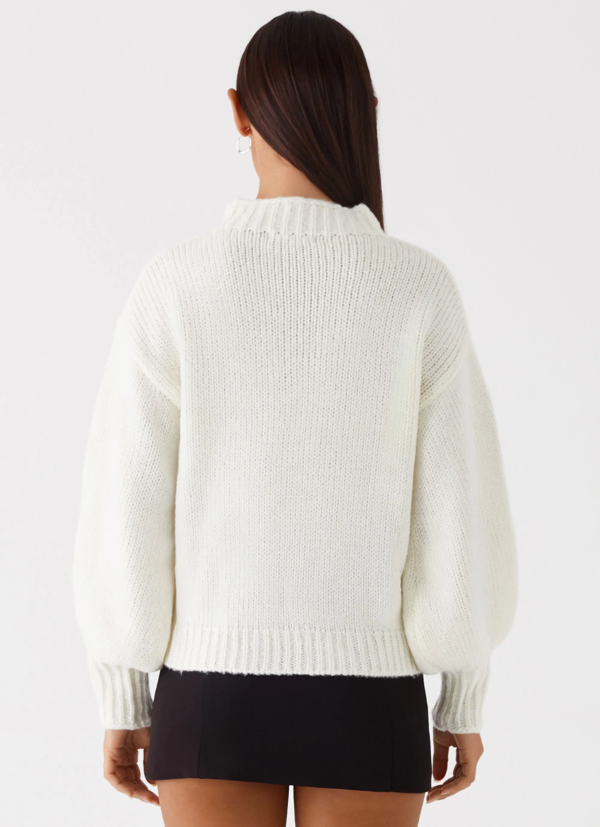 Charleston Knit Jumper - Off White Hard Cover waterproof construction