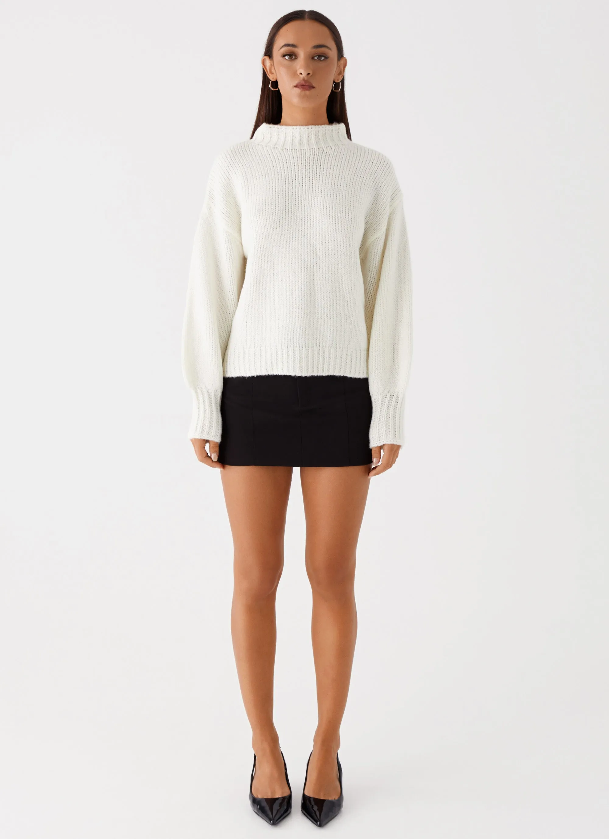 AntiPilling Finish Charleston Knit Jumper - Off White