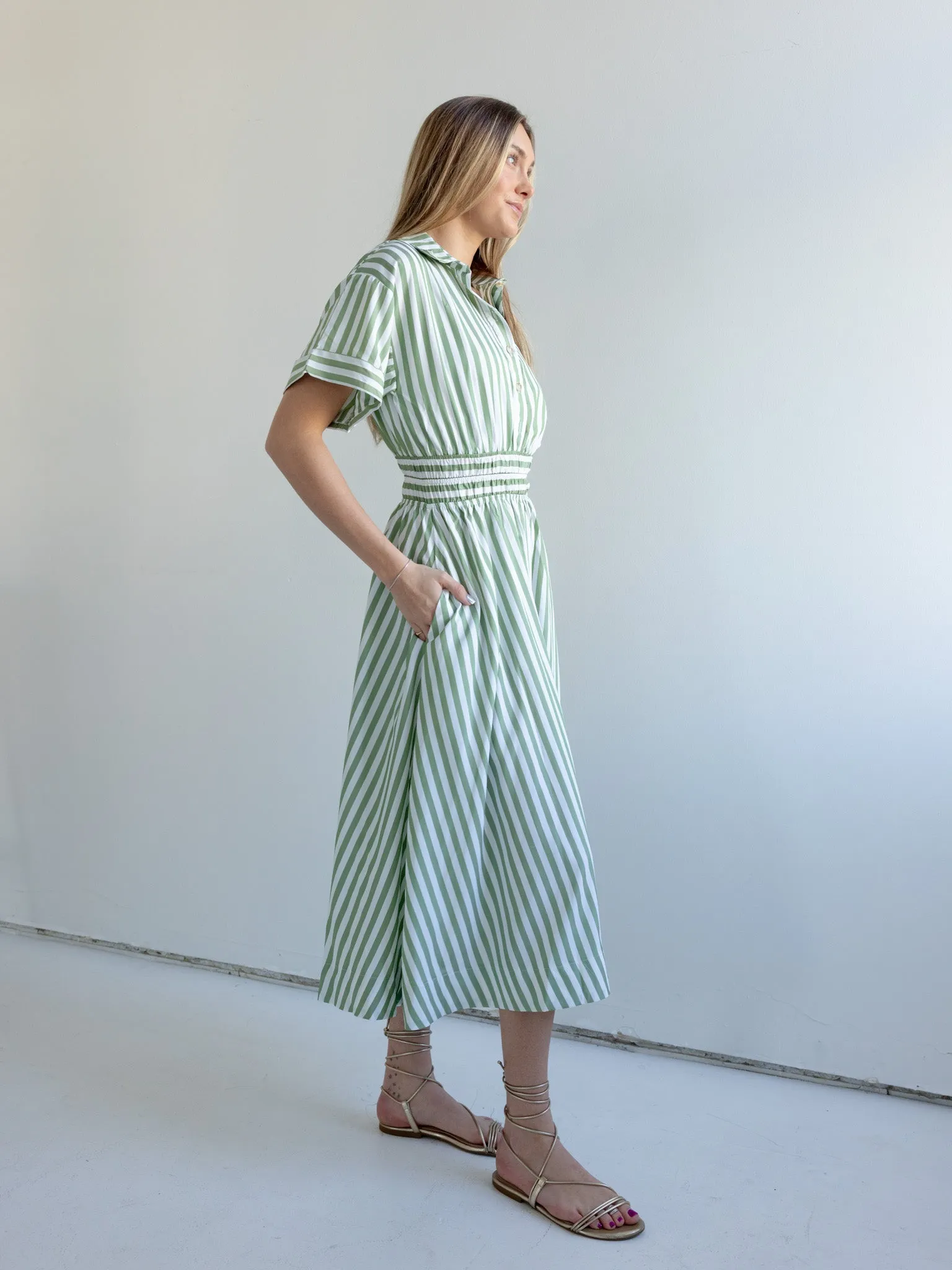 Charlie Stripe Dress Sophisticated Wear
