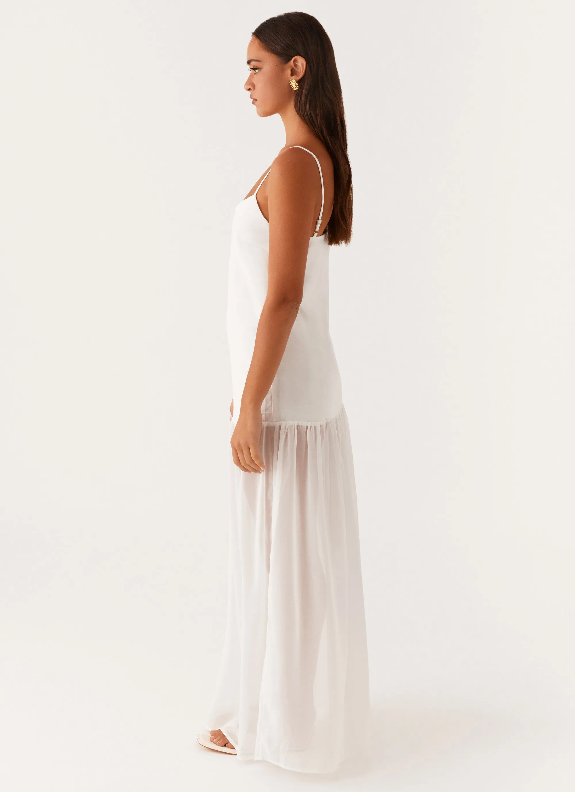 Heavenly Linen Maxi Dress - White Everyday-Comfort