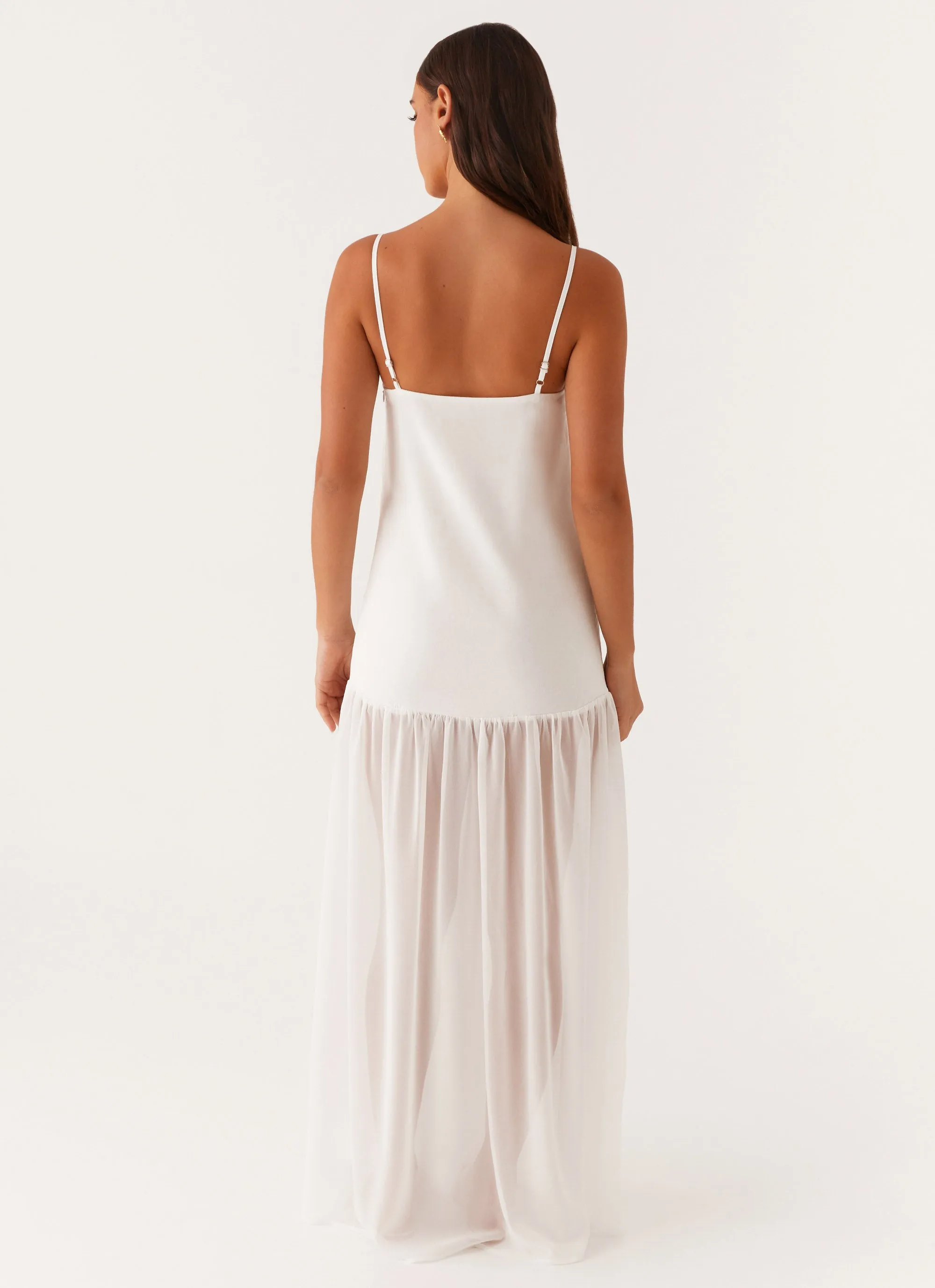 Seasonal Comfort Seasonal Layering Heavenly Linen Maxi Dress - White