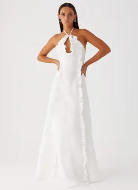 Mariella Maxi Dress - White Party Floral