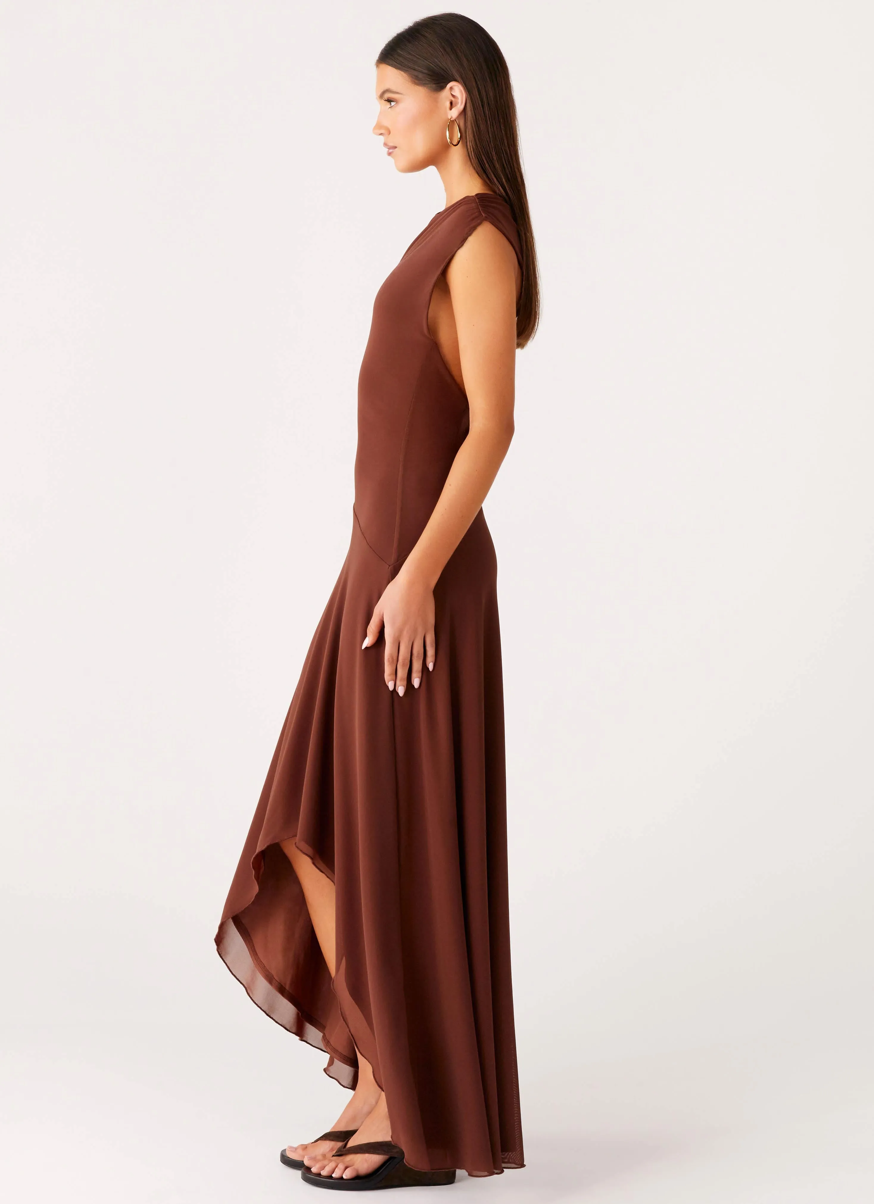 Danika Maxi Dress - Chocolate Tear-resistant