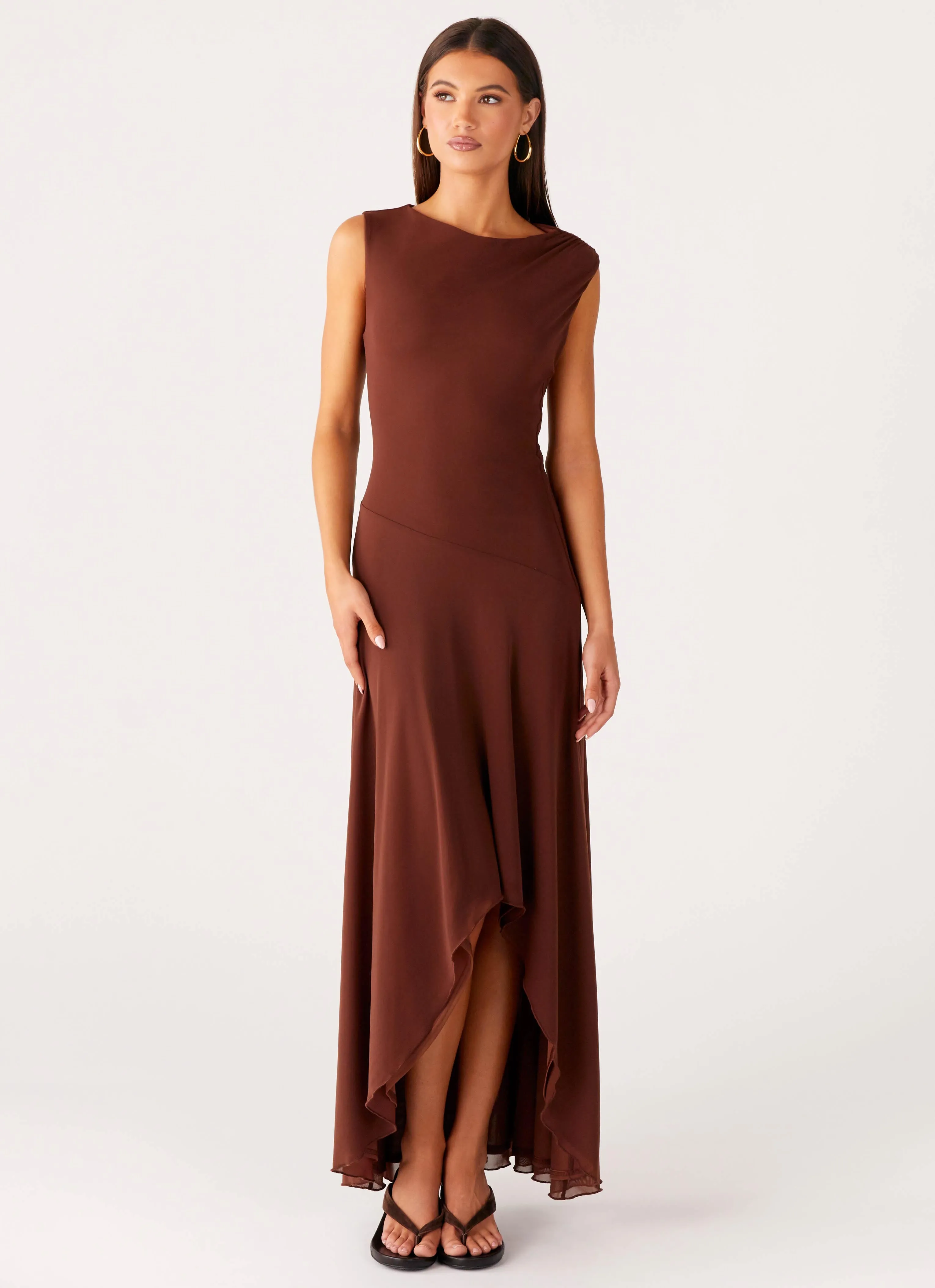 Danika Maxi Dress - Chocolate Relax Appeal