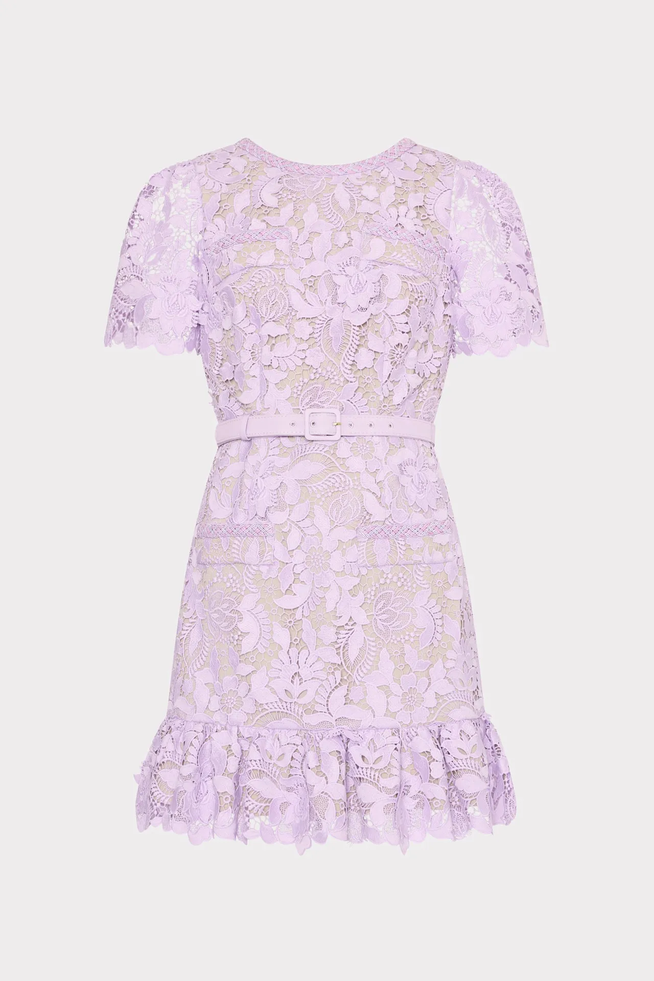 3D Garden Lace Mini Dress Tulle Air Fitted Mood