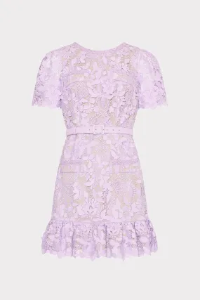 3D Garden Lace Mini Dress Chic and Cozy Formal Aura
