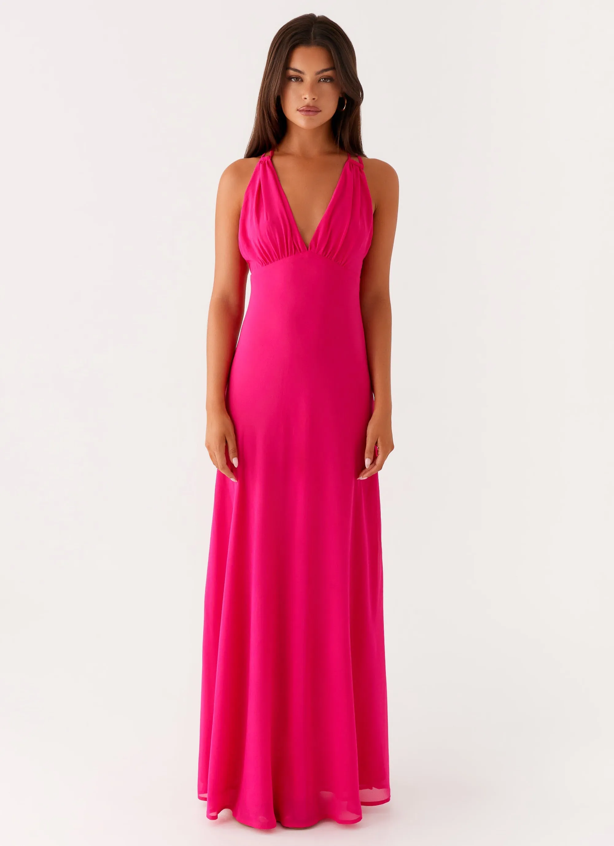 Kacia Maxi Dress - Fuchsia Daytime Mood