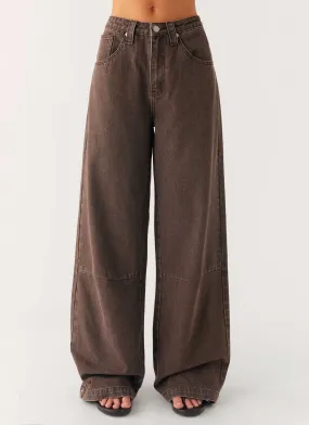 Adaptive Fit Midwest Low Rise Jeans - Light Wash Chocolate
