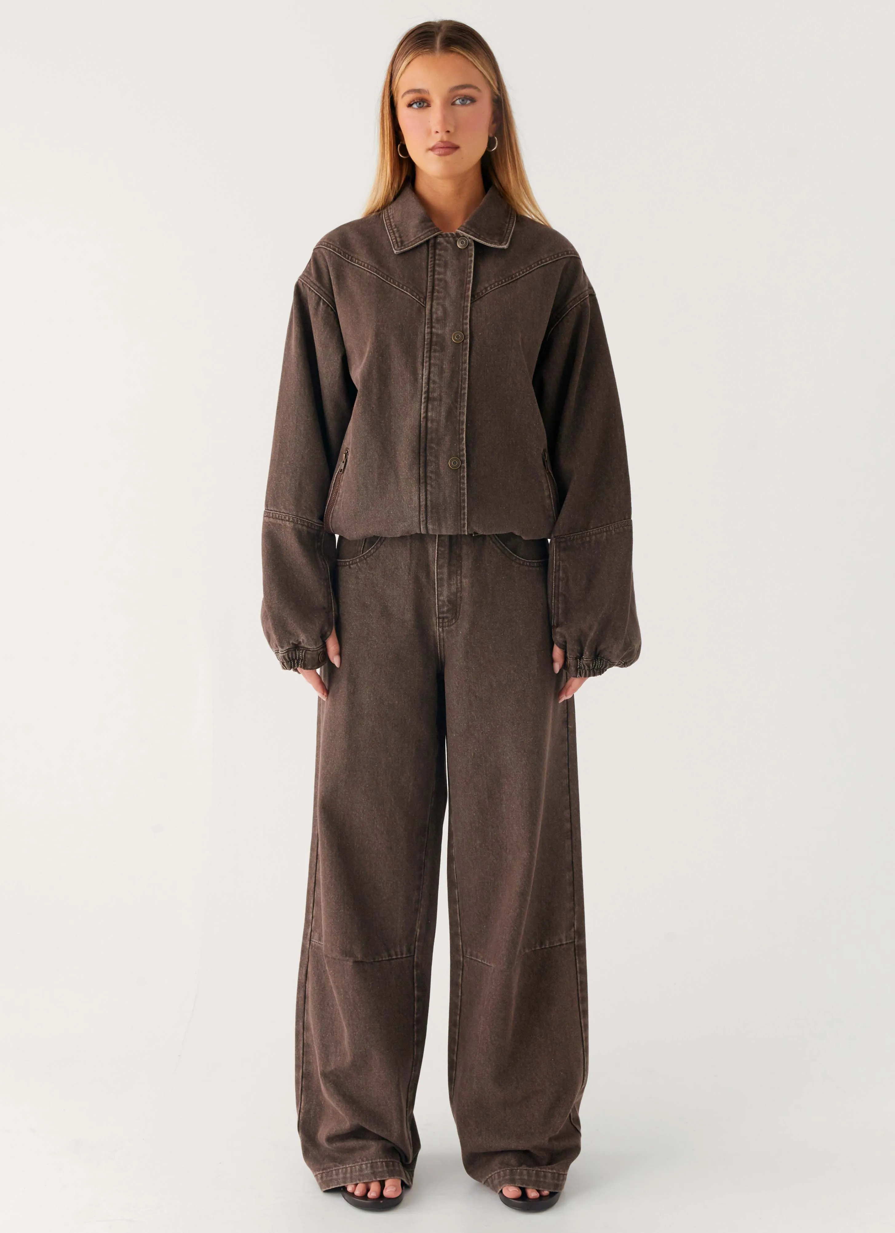 Midwest Low Rise Jeans - Light Wash Chocolate Streetwear vibe