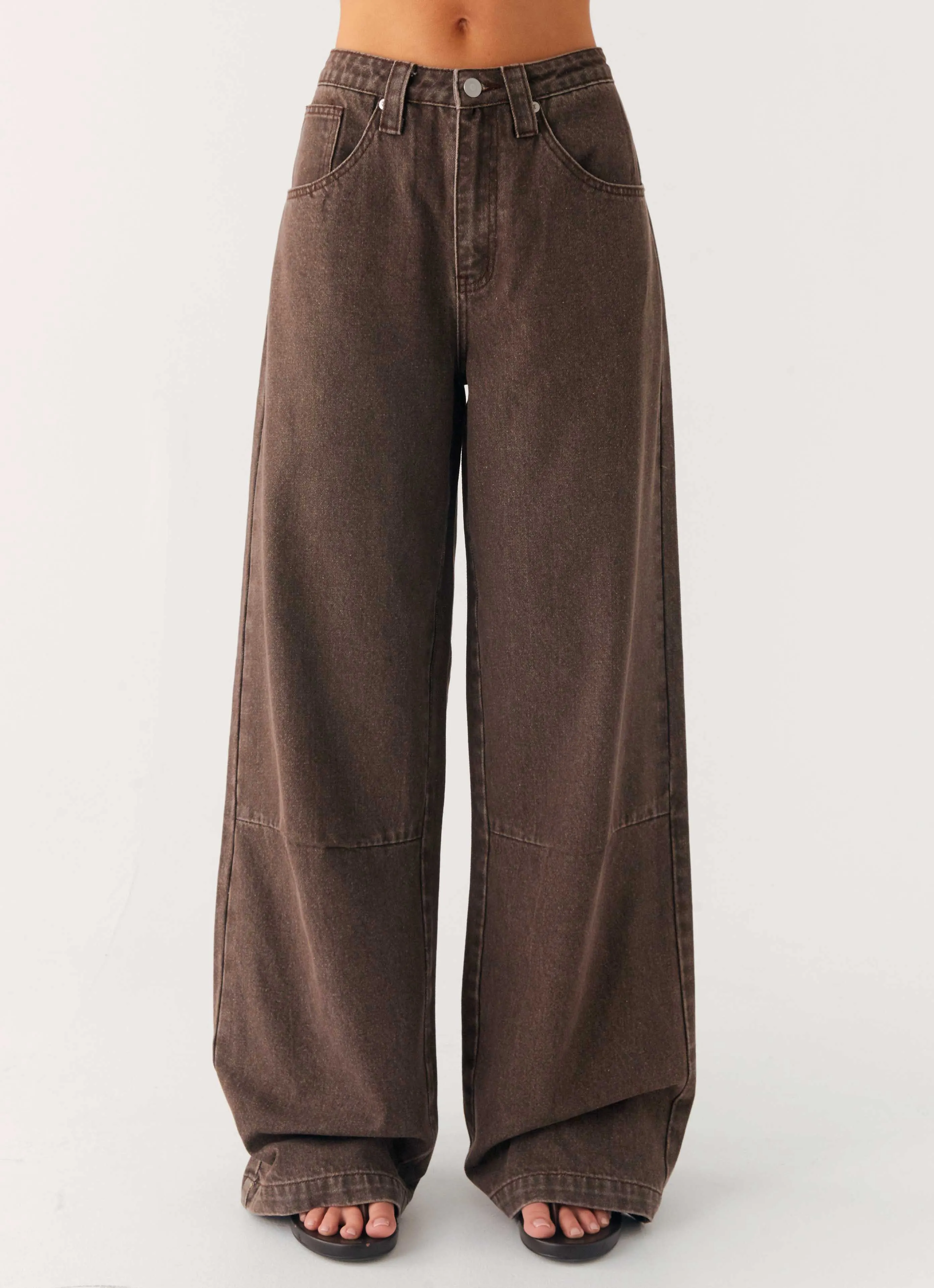 Adaptive Fit Midwest Low Rise Jeans - Light Wash Chocolate