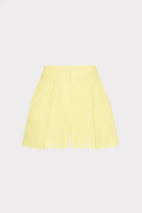 Linen Pleated Shorts Vacation Outfit Warm Mood