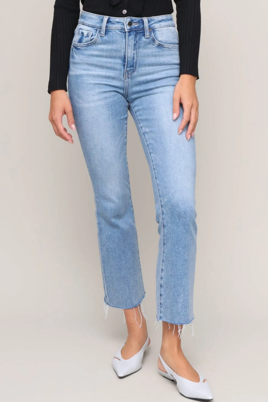 High Rise Kick Flare Stay Fresh