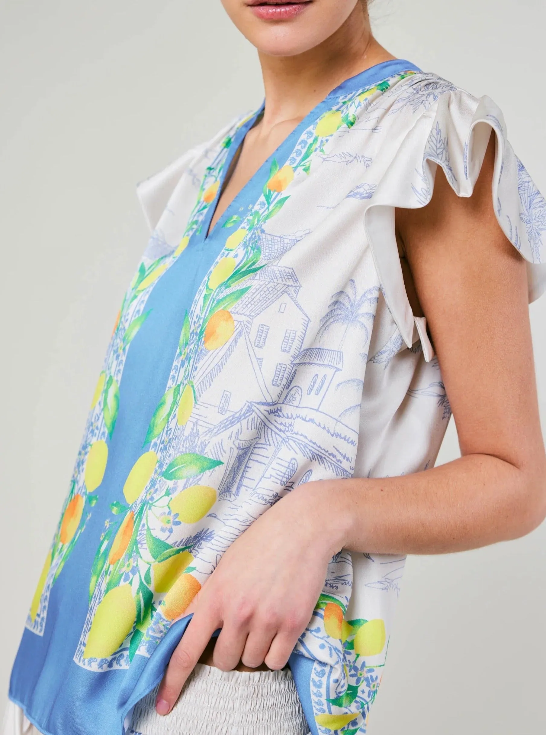 Sporty T-shirt Airflow Optimized Weave Citrus Top