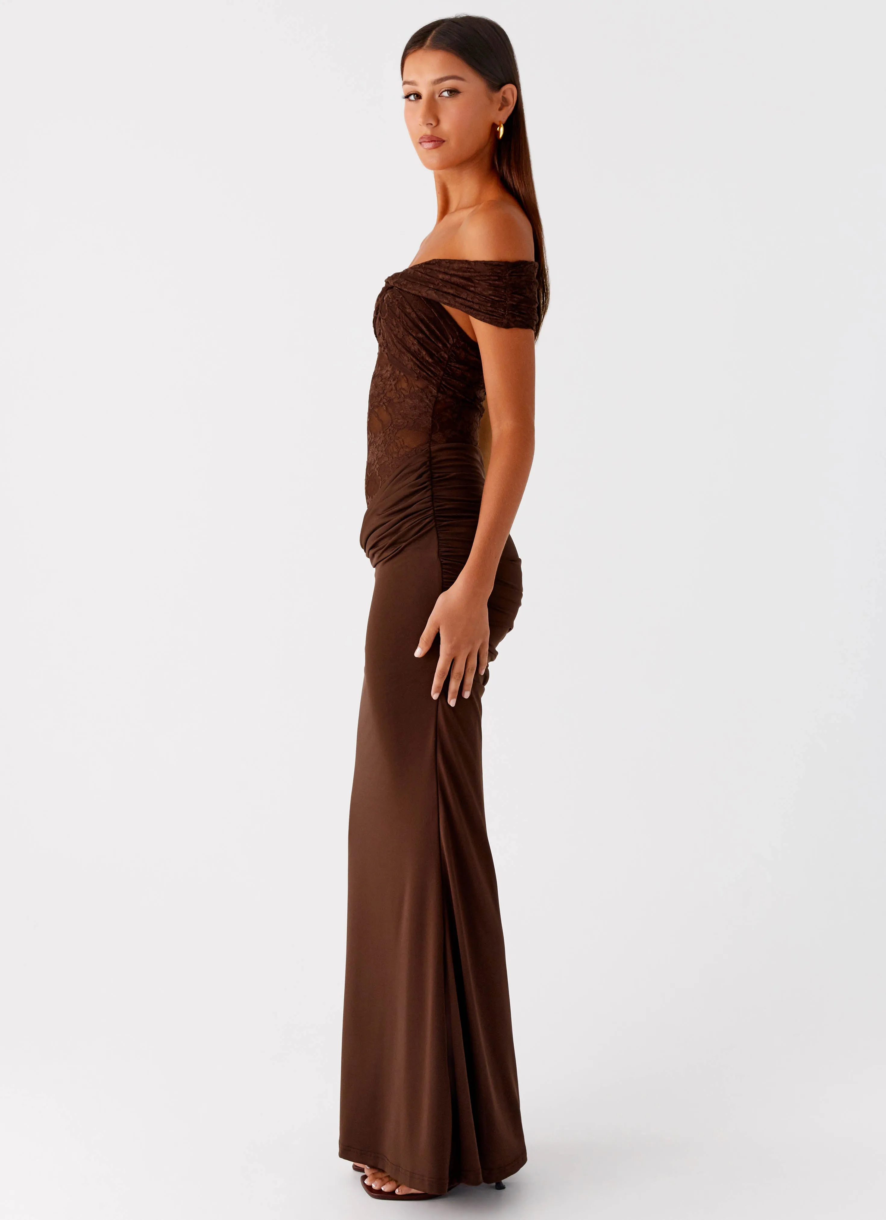Either Way Maxi Dress - Chocolate Comfy Flex