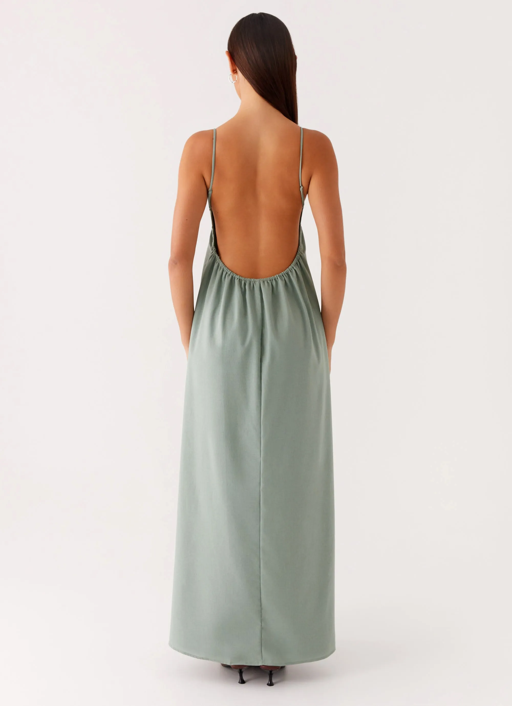 Greer Maxi Dress - Sage Airy Touch Stylish Appearance