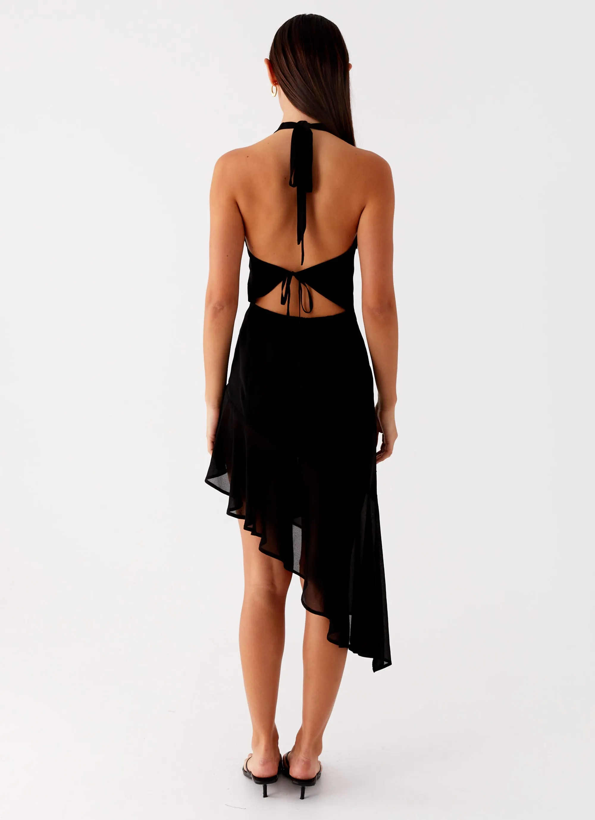 summer breeze Clean Slate Midi Dress - Black