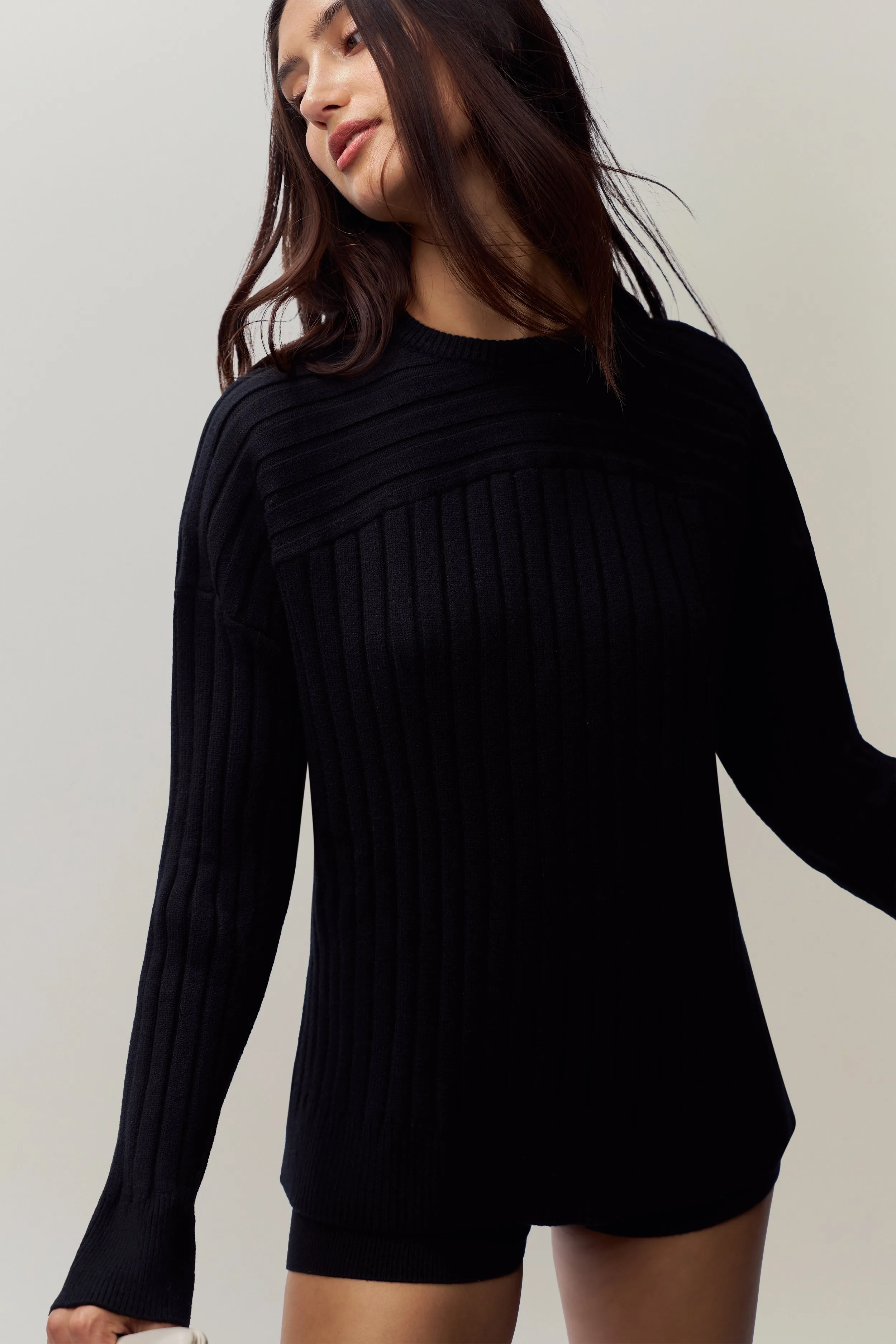 Cleon Rib Knit Pullover Timeless Pick Flexible Waistband