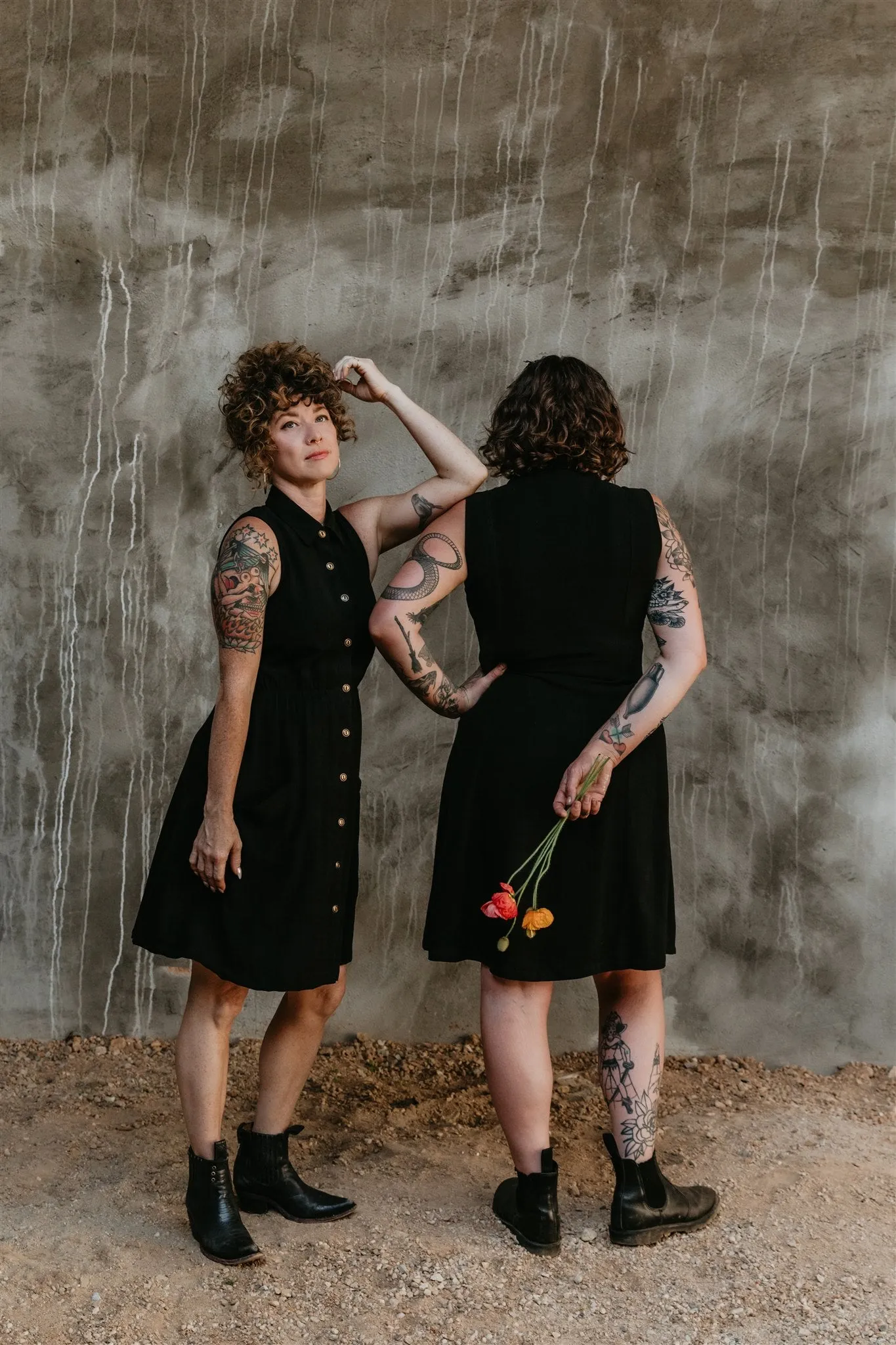 Chic Tailoring Fashionable Comfort Wear Mona Dress in Black Linen