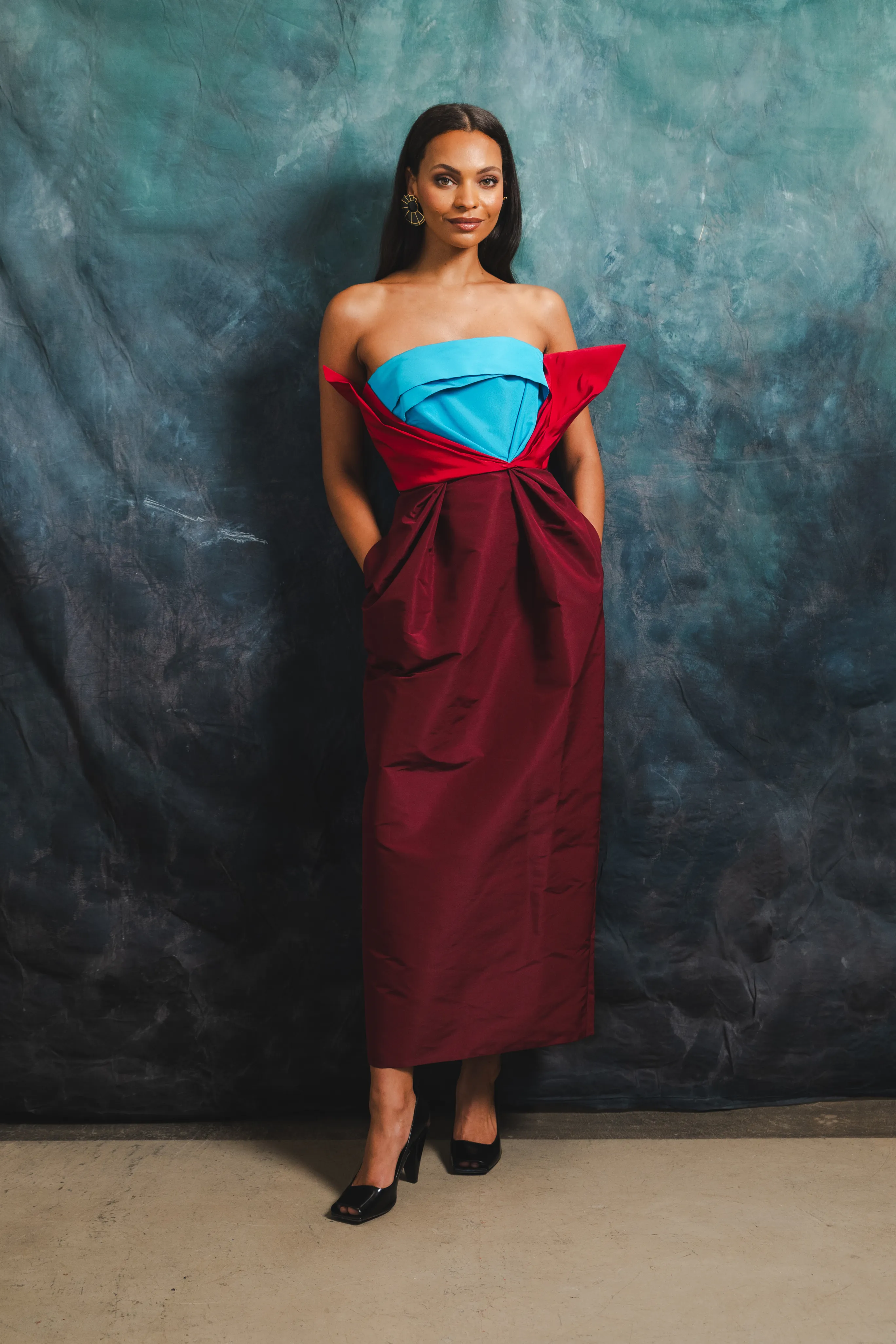 Silk Peel Strapless Tulip Dress Fashionable Comfort Wear